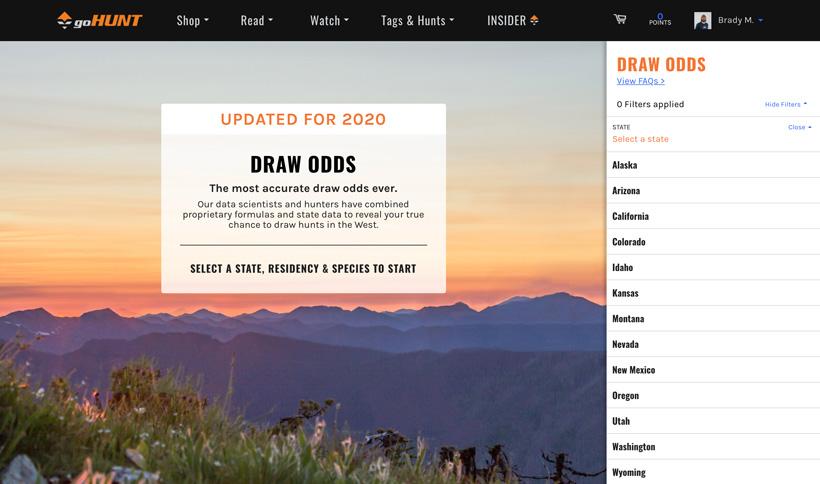 Gohunt standalone draw odds page_2