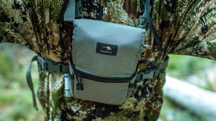 Vortex binoculars in marsupial bino pack