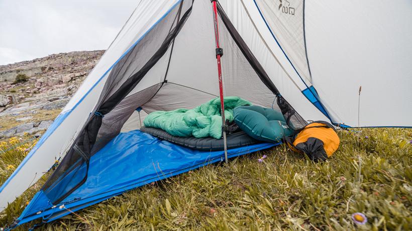 Plenty of room in stone glacier skyair ult shelter setup