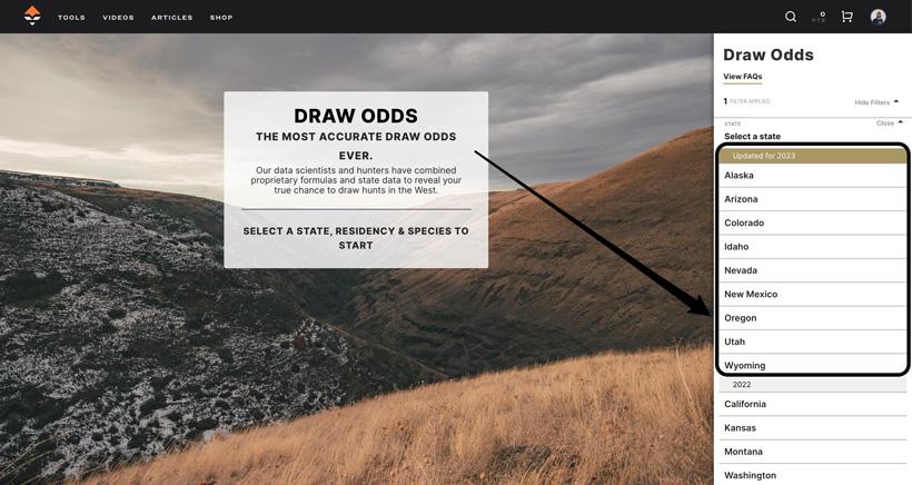 Updated draw odds states on insider