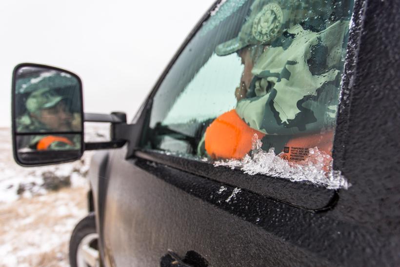 Rain storm turned to ice