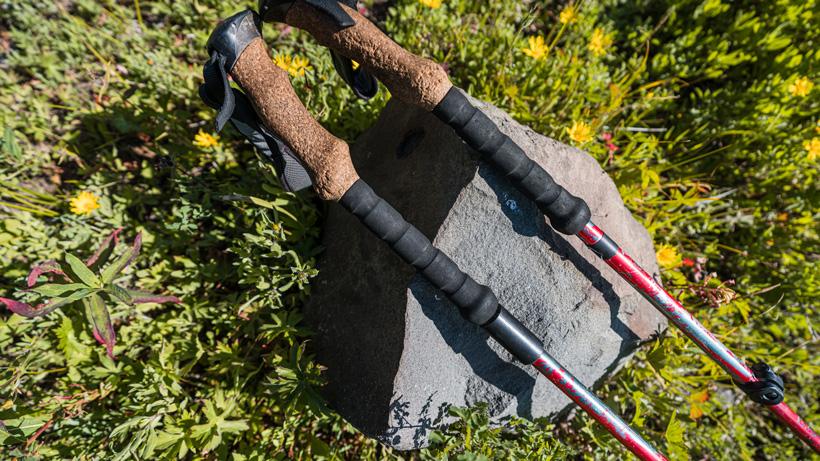 Adding tape to trekking poles