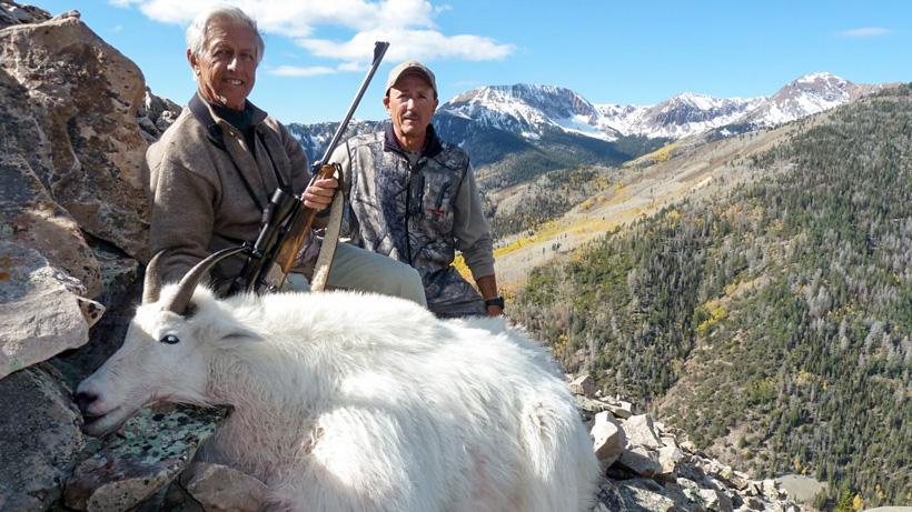 Fred with his mountain goat