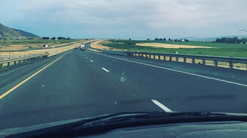 Driving to a mule deer hunt