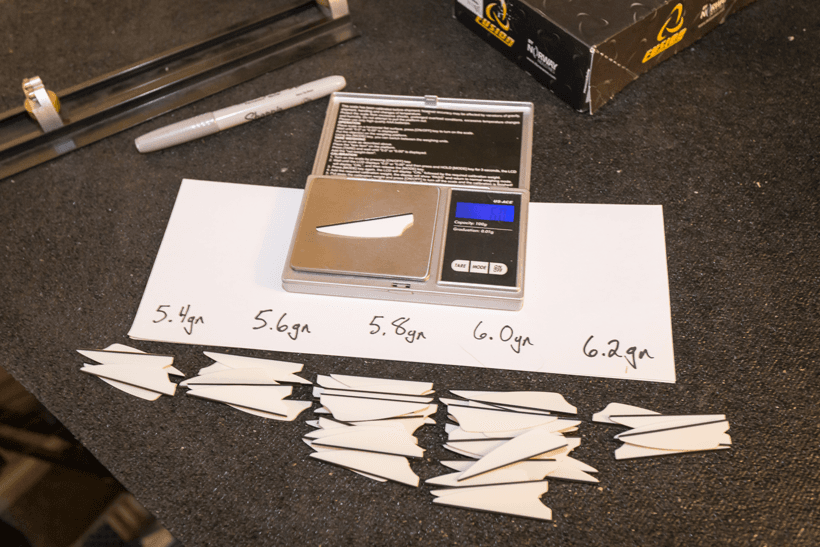 Weighing and sorting vanes