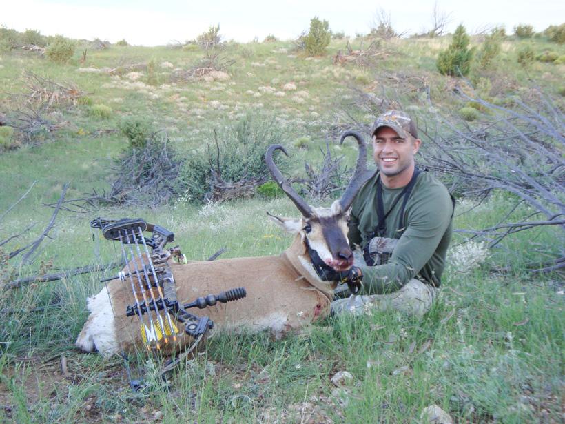 Craig steele with a massive archery antelope buck