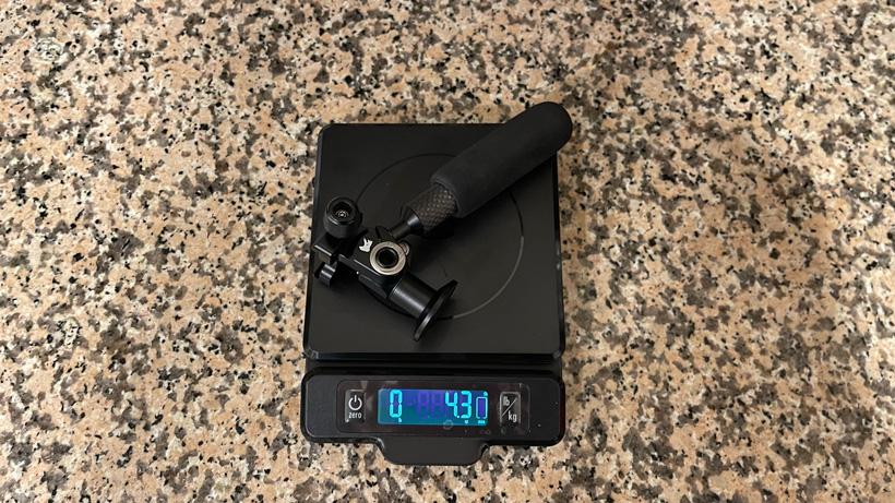 Weighing tricer lp pan head on scale