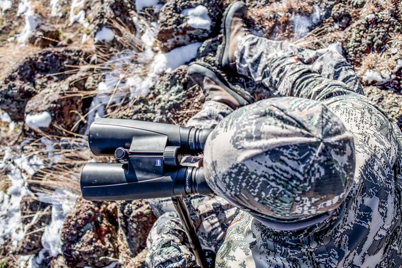 Glassing with 15 power binoculars