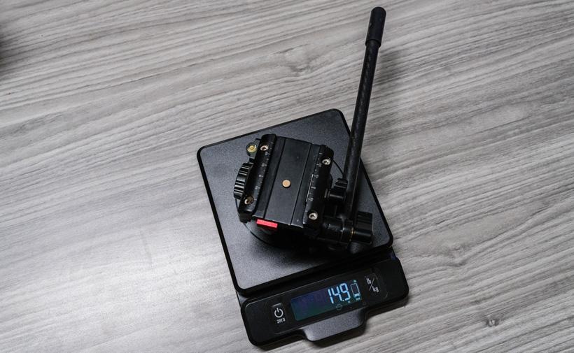 Sirui va 5 head with aziak carbon fiber handle weight