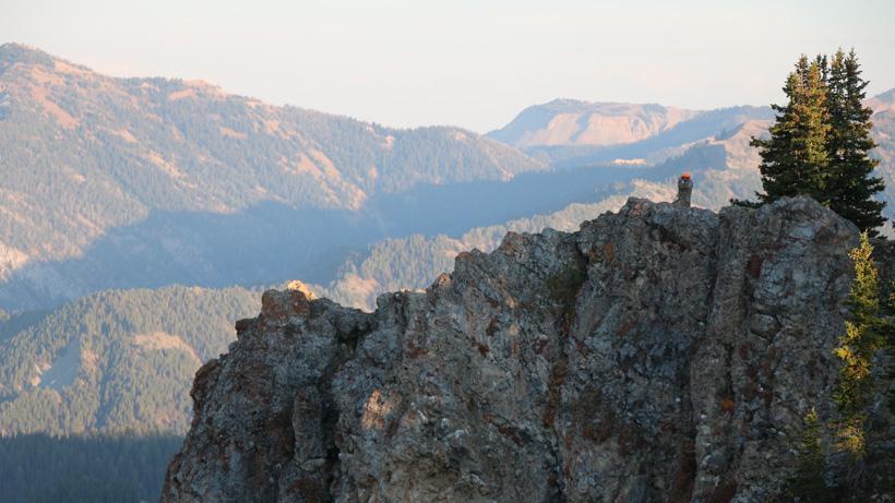 Glassing for mule deer in Wyoming