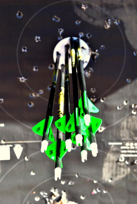 Arrow group at 30 yards