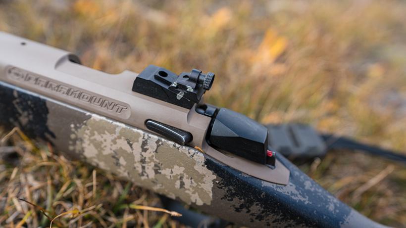 Reference marks on rear muzzleloader peep sight