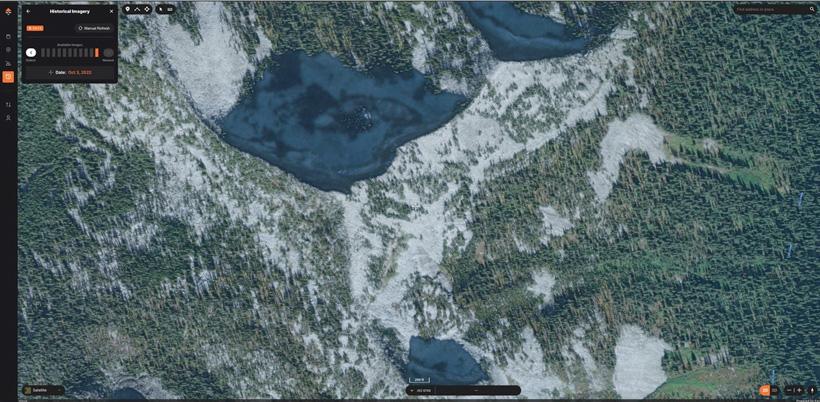 Using historical satellite imagery when looking at snow - 1