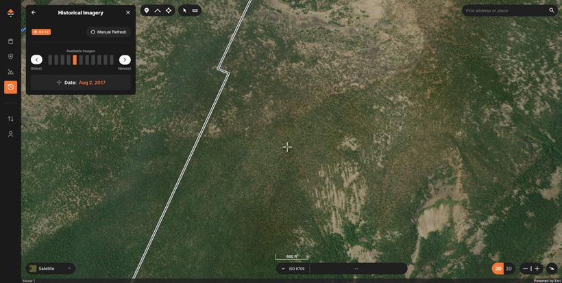 Using gohunt historical imagery to remove clouds from image