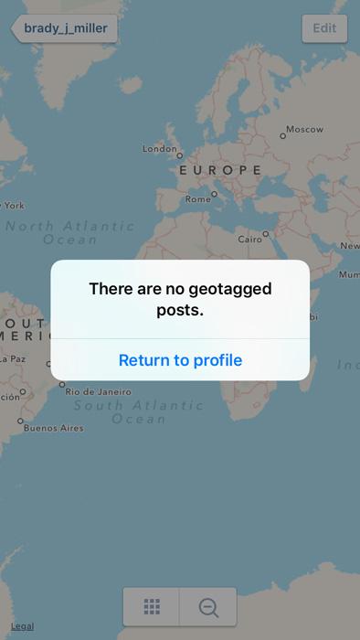 Instagram geotagged photo map