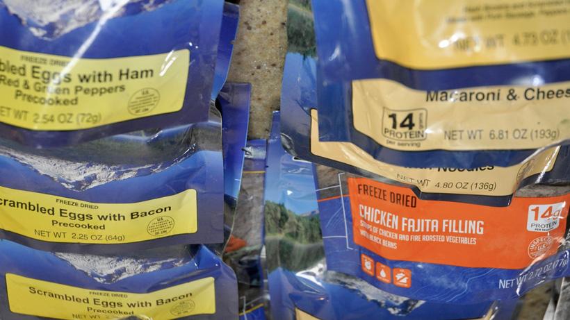 Freeze dried meals for elk hunting