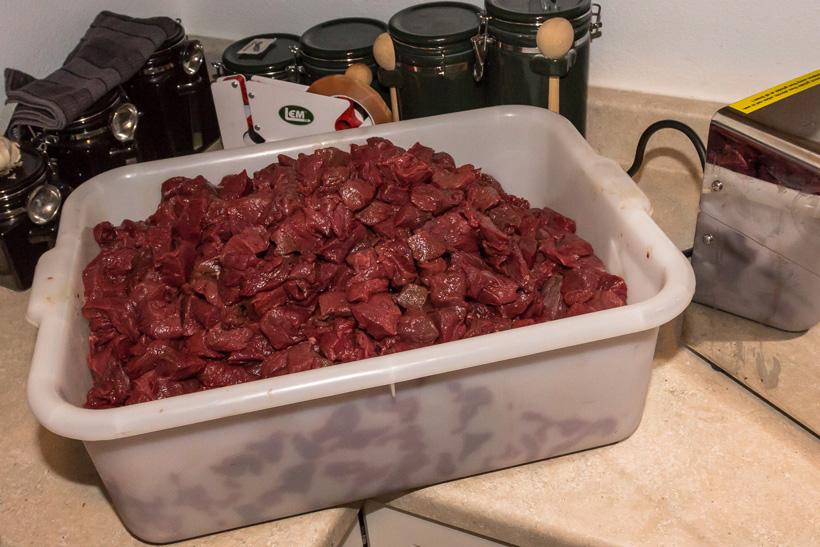 Cleaned meat