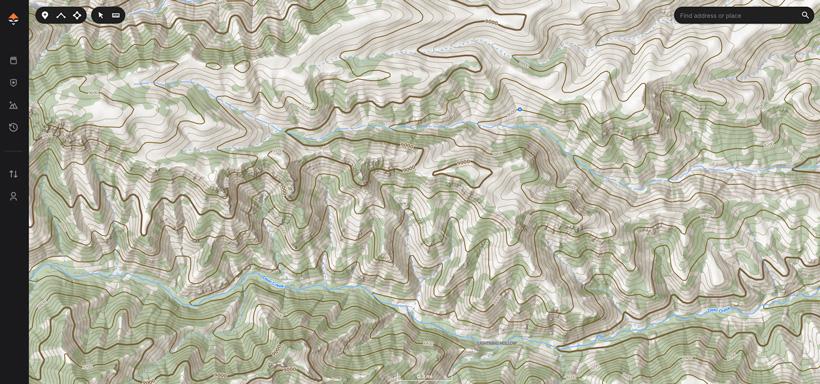 Desktop view of gohunt topographical map