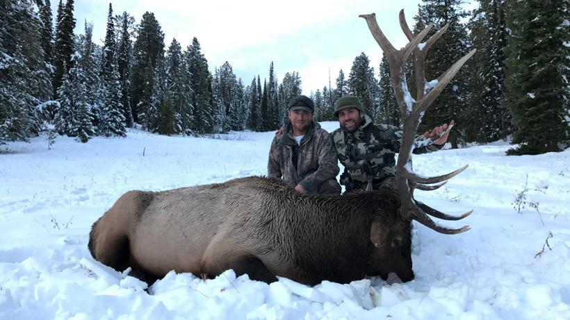 Avo with his wyoming bull elk
