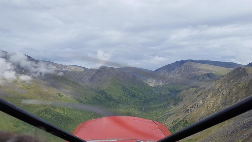 Dall sheep country from the air