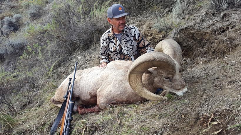 Bill with his montana bighorn sheep