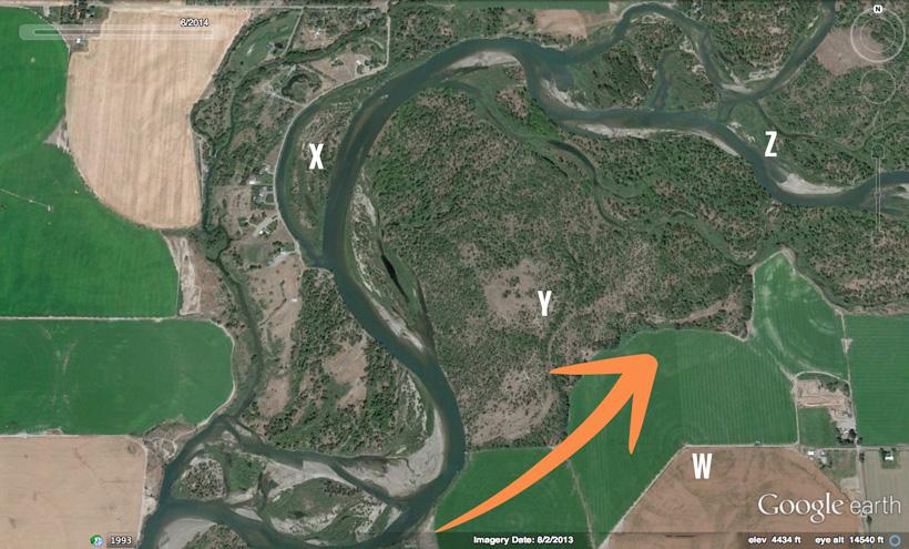 Finding big mule deer in riverbottom terrain using google earth_0
