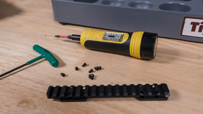 Tools for attaching picatinny rail to rifle