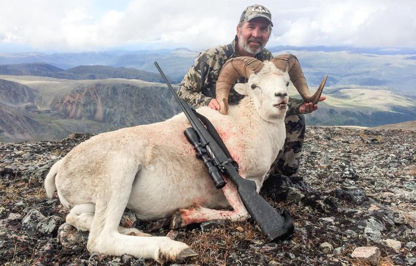 Jeff McDonald with his Alaska Dall sheep