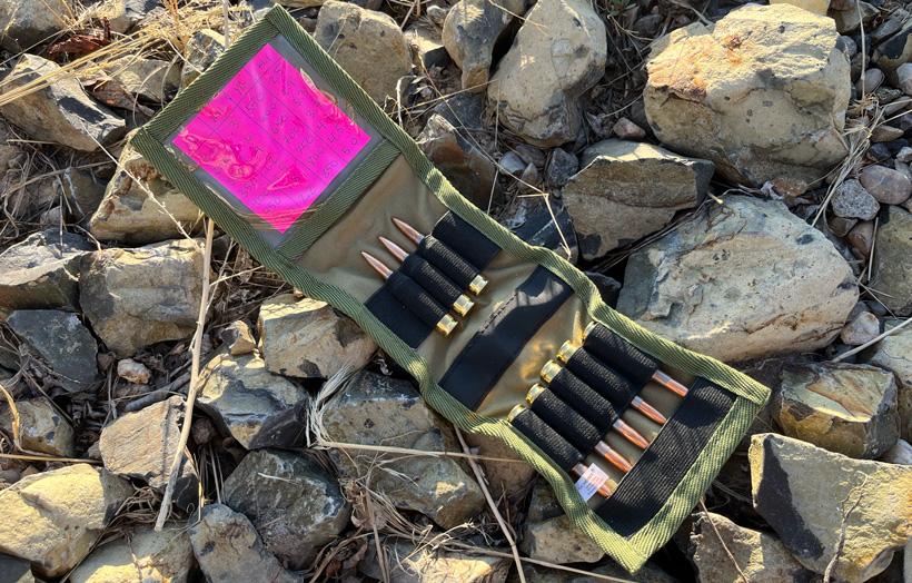 Gohunt ammo wallet with dope chart