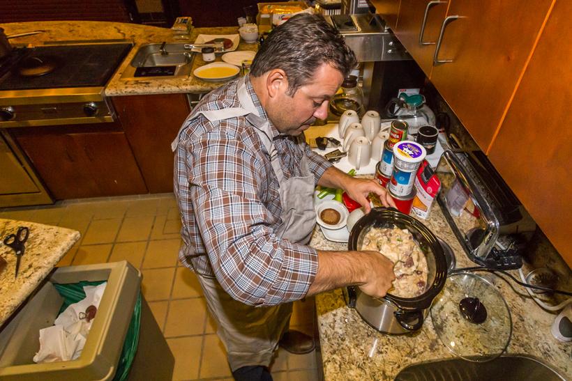 11 stiring ingredients in crock pot