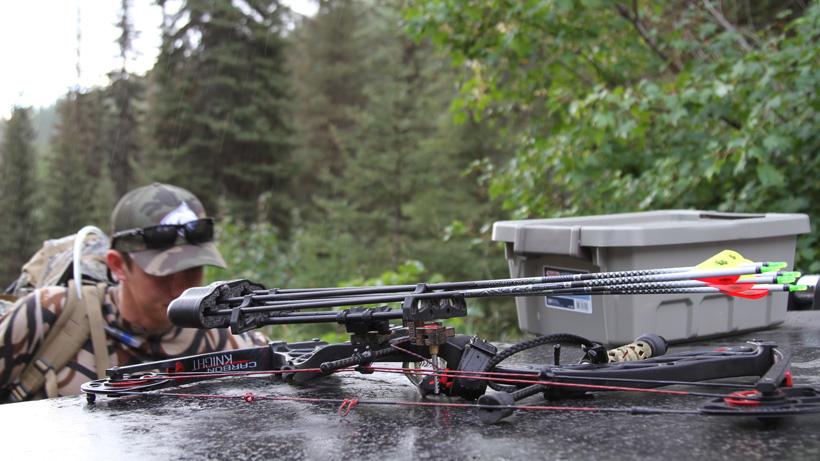 Rain during archery season in northwest montana