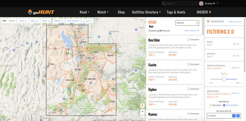 Gohunt insider filtering 2 0 screenshot