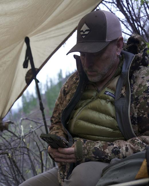 Checking out phone performance in the backcountry