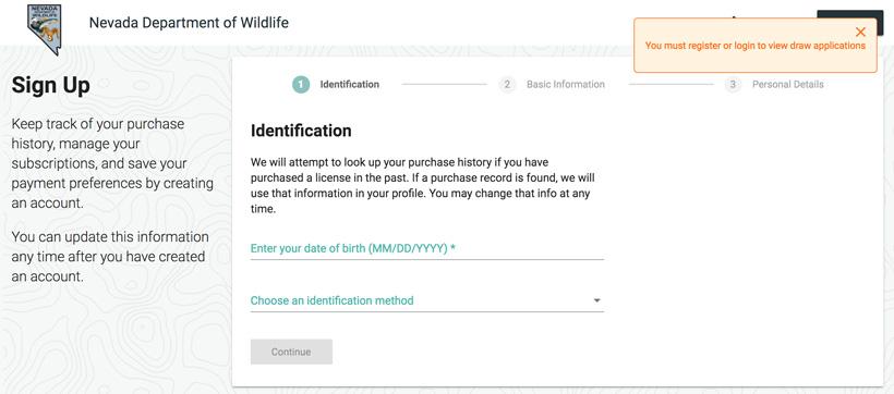 Nevada new online license portal