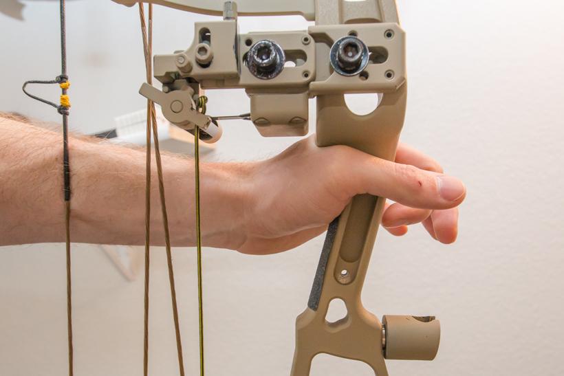 High wrist hand position