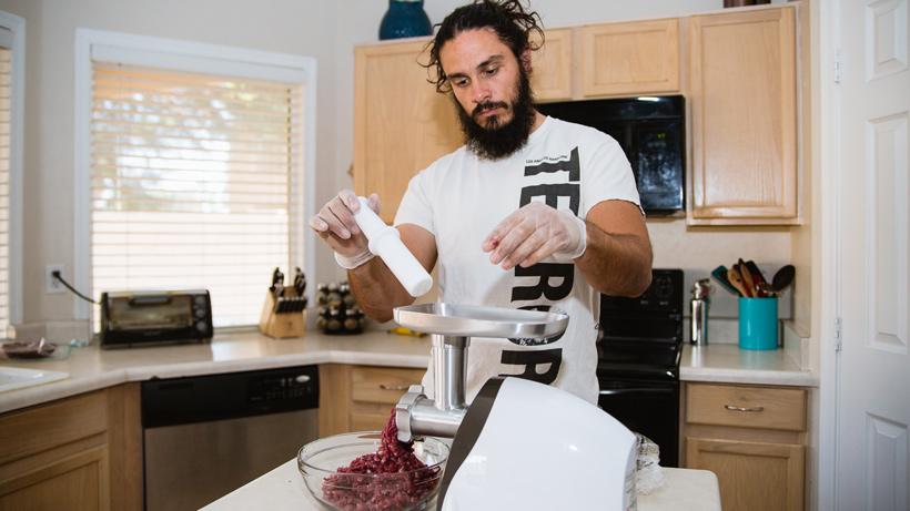 Processing black bear meat at home in the kitchen is super easy