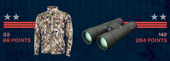 For a limited time get DOUBLE INSIDER Points on all optics & SITKA Gear! - 0