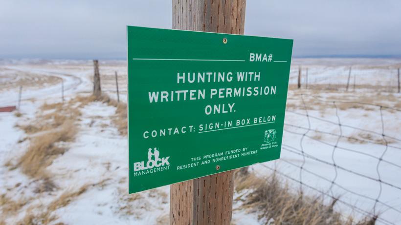 Hunting with written permission