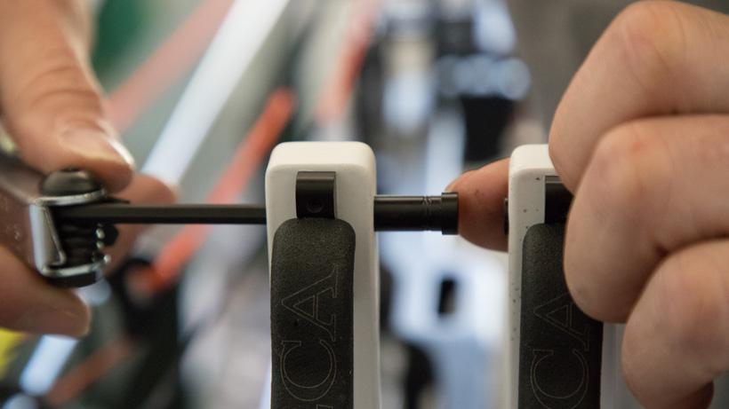 Using allen wrench to remove mathews top hats