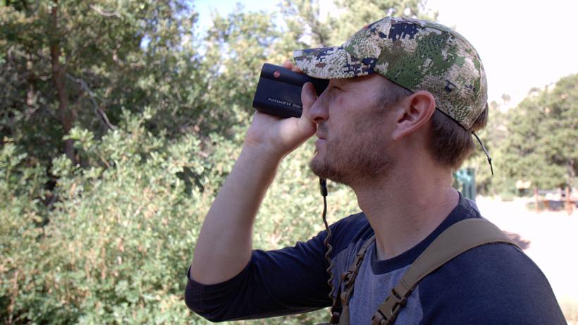 Trail kreitzer using his leica rangefinder