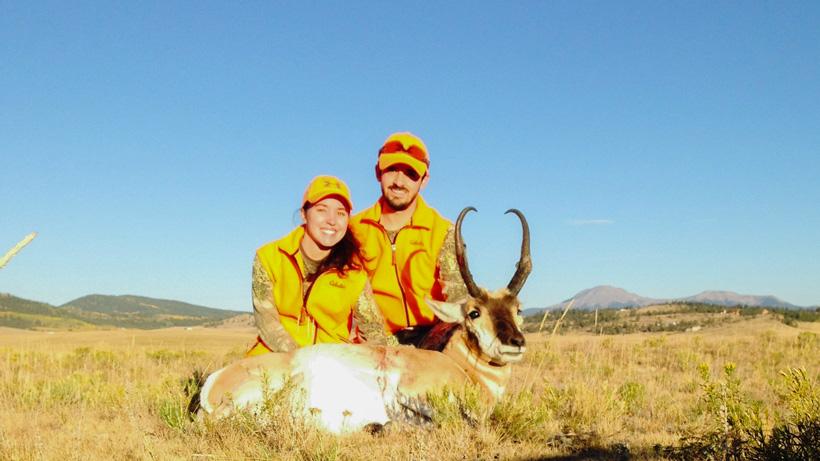 Successful antelope hunting honeymoon in colorado