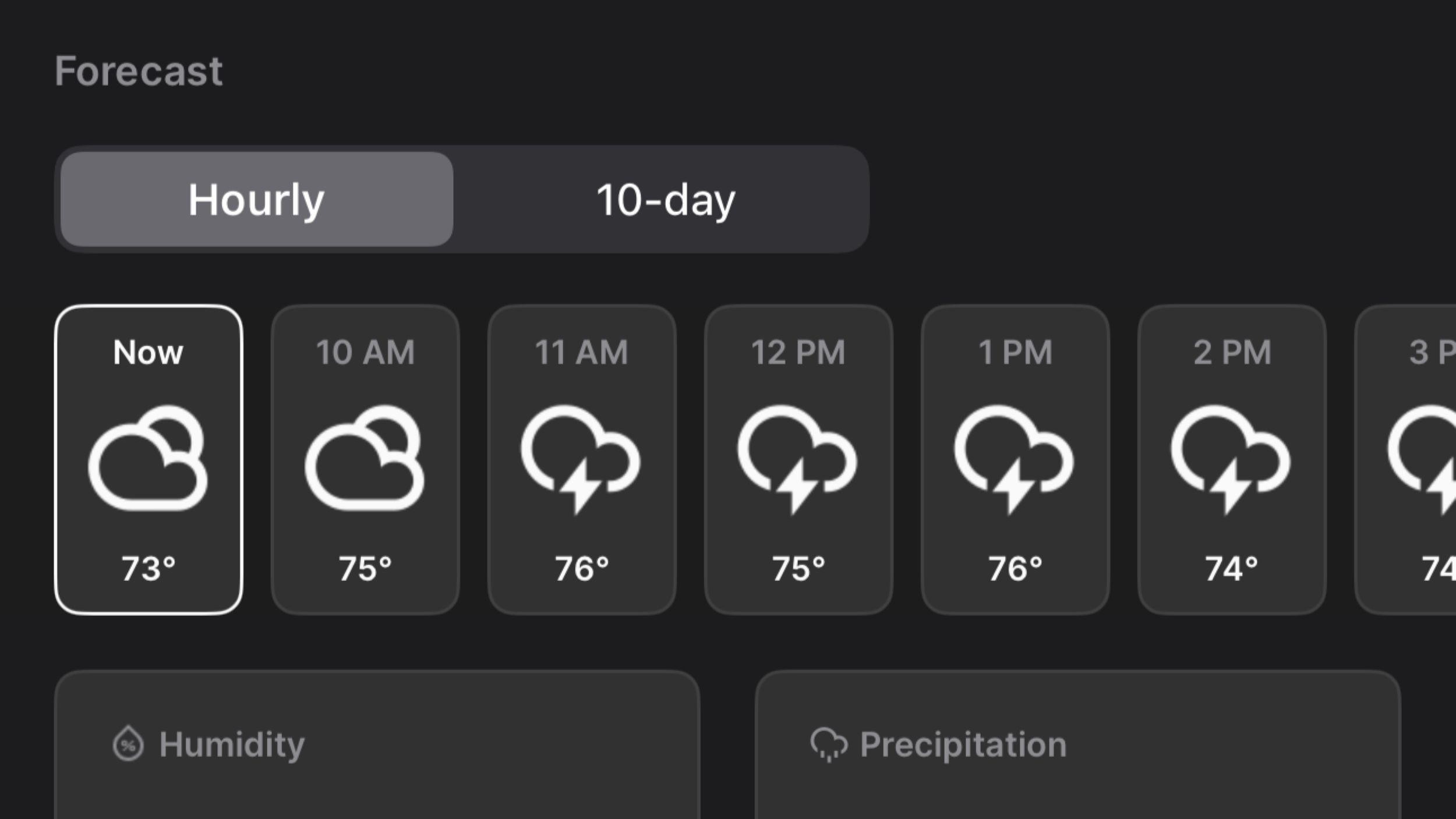 Weather Hourly Forecast