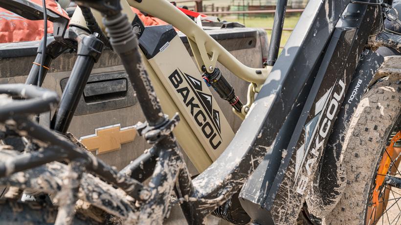 Backcou storm and mule electric bike on antelope hunt