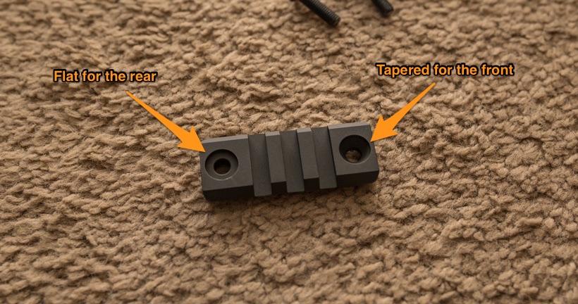 Rugged ridge picatinny rail mount showing differences