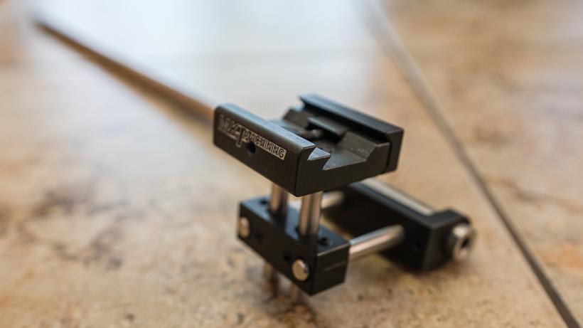 Close up of mk machining chronograph mount