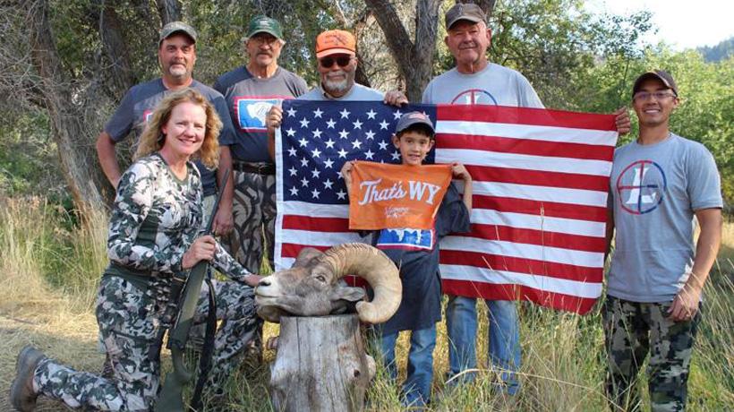 Wyoming veteran bighorns sheep nora harvest