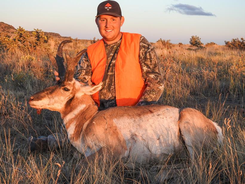 John grellner with his 2016 colorado antelope buck side view