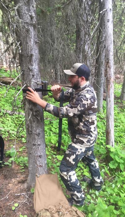 Hanging trail cameras for washington elk