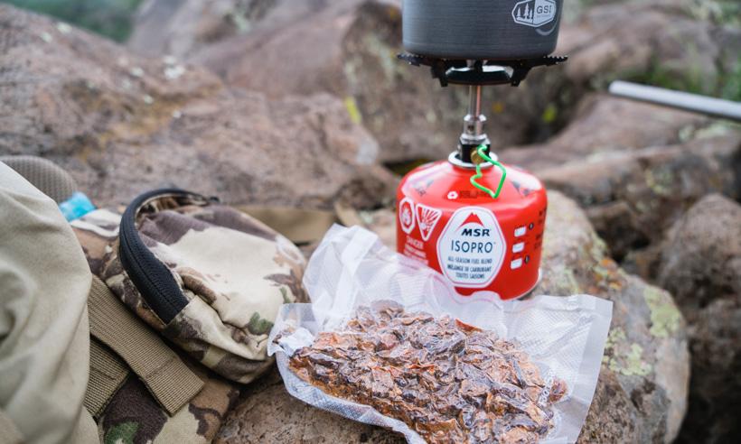 Cooking up food in the backcountry