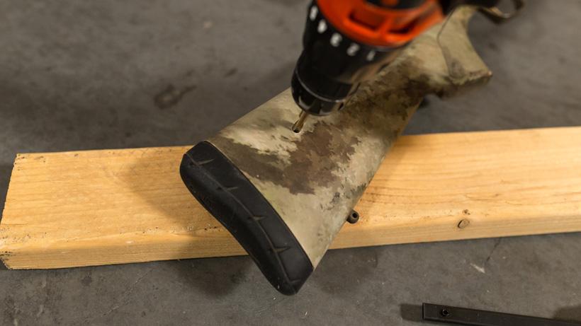 Drilling rifle stock